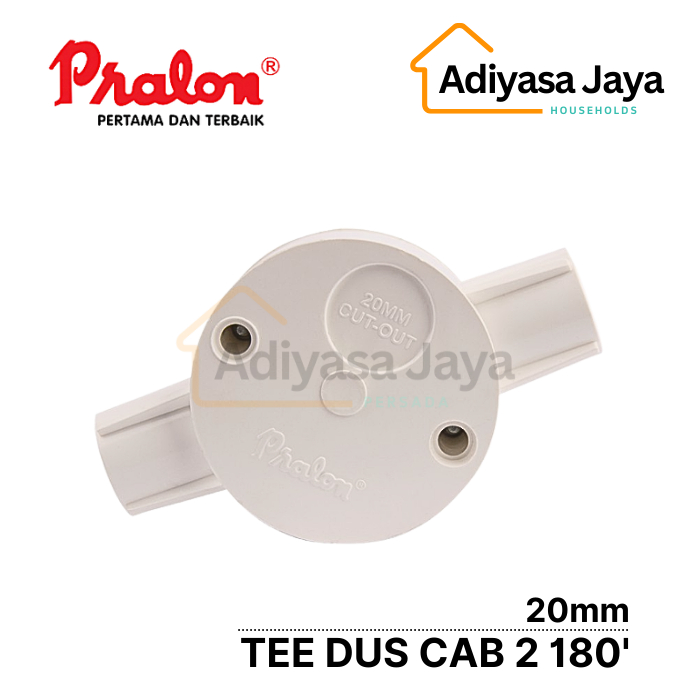 Tee Dus Conduit Cabang 2 180’ 20mm(Pralon) / Tdus / T Dus