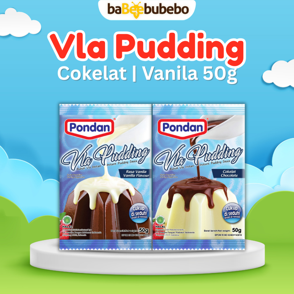 

Pondan Vla Pudding Seduh Vanila | Cokelat 50g