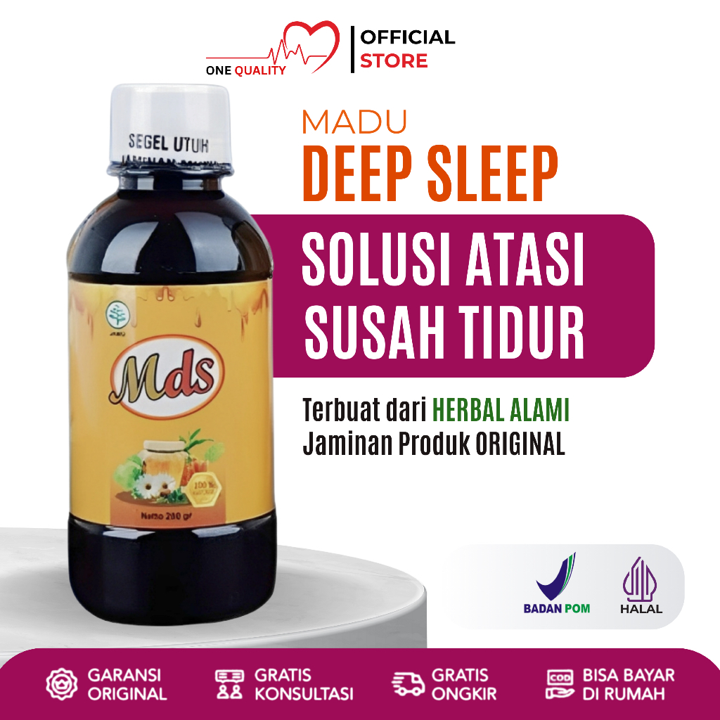 Madu Deep Sleep Original Herbal Insomnia Obat Insomnia Susah Tidur Cair Ampuh Tanpa Efek Samping mad