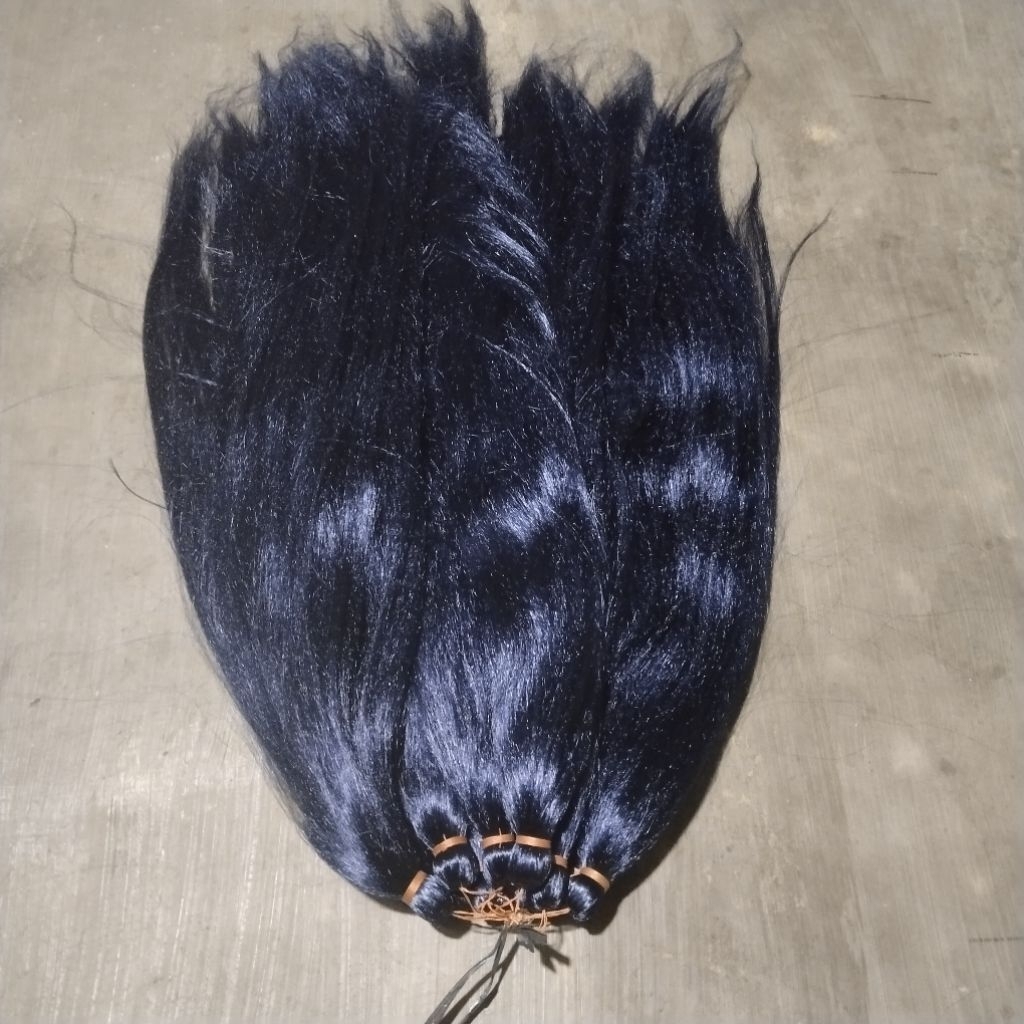 COD RAMBUT SAMBUNG WARNA BIRU DONGKER PANJANG 80CM