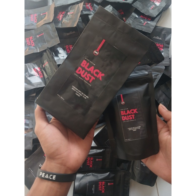 

BlackDust Coffe, Kopi bubuk 500gram free BlackDust Mini 75gram