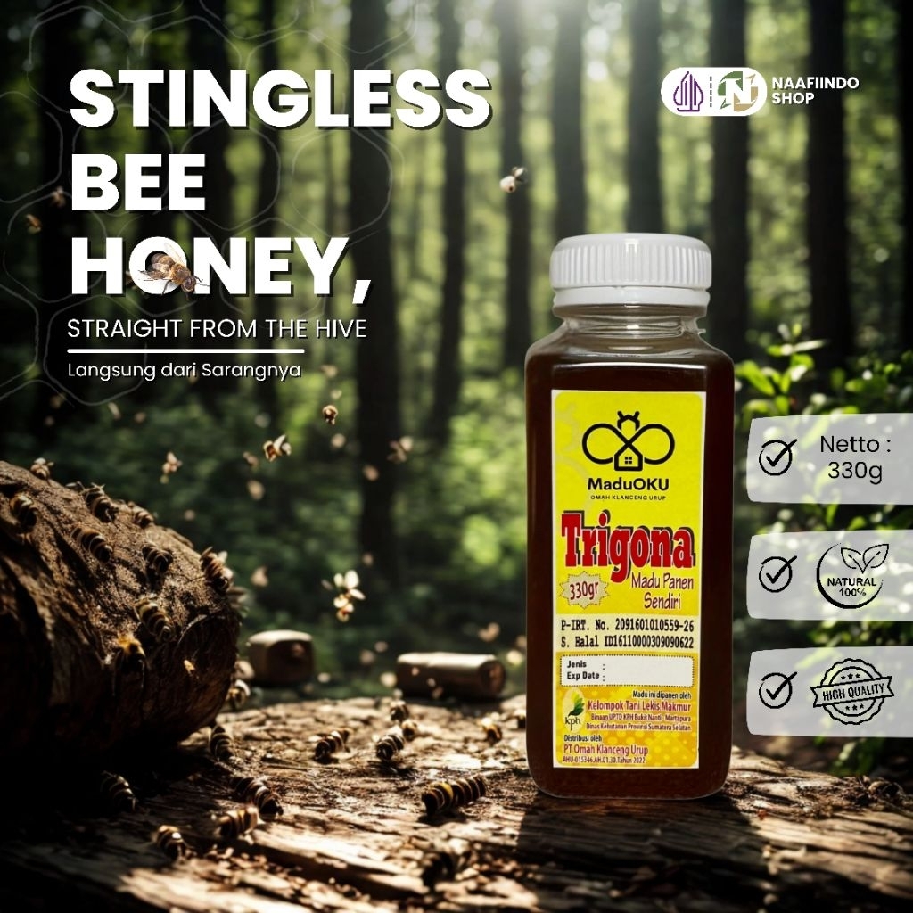 

Stingless Bee Honey - Madu Klanceng/Trigoana Sumatera 100% Pure Organic (Murni Organik)
