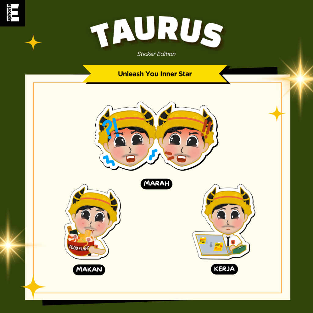 

Stiker Vinyl Zodiak Taurus Premium untuk Laptop Kado Journaling Waterproof -Toro