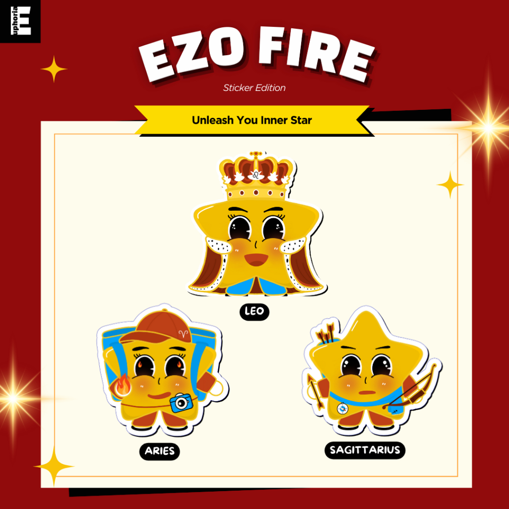 

Sticker Zodiak Bintang Aries Leo Sagittarius Konstelasi Aesthetic Vinyl Anti Air Dekorasi Sticker