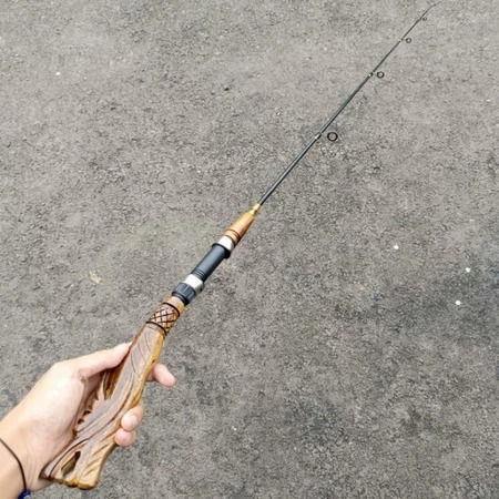 joran udang costume kayu jati (hanya joran)