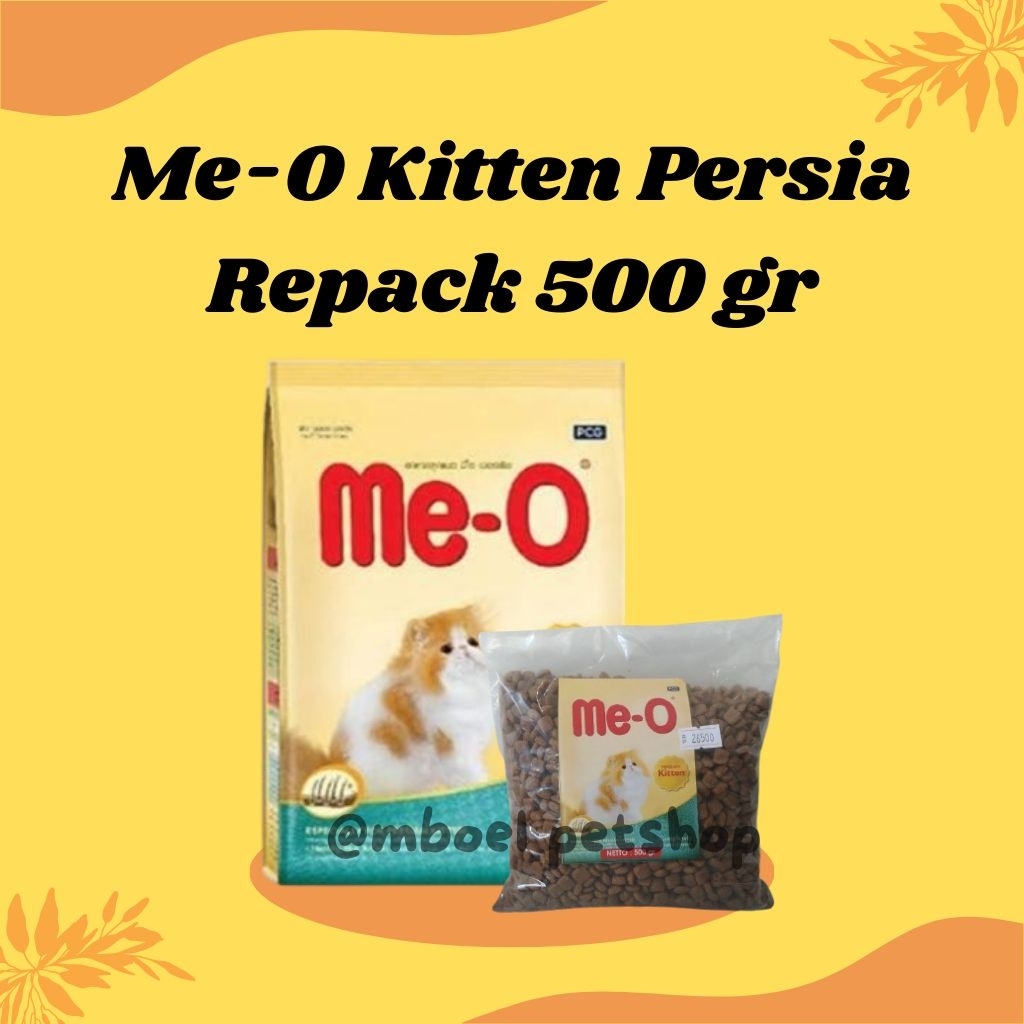 Meo Kitten Persia Makanan Kucing Kering/Dryfood Repack 500 gr