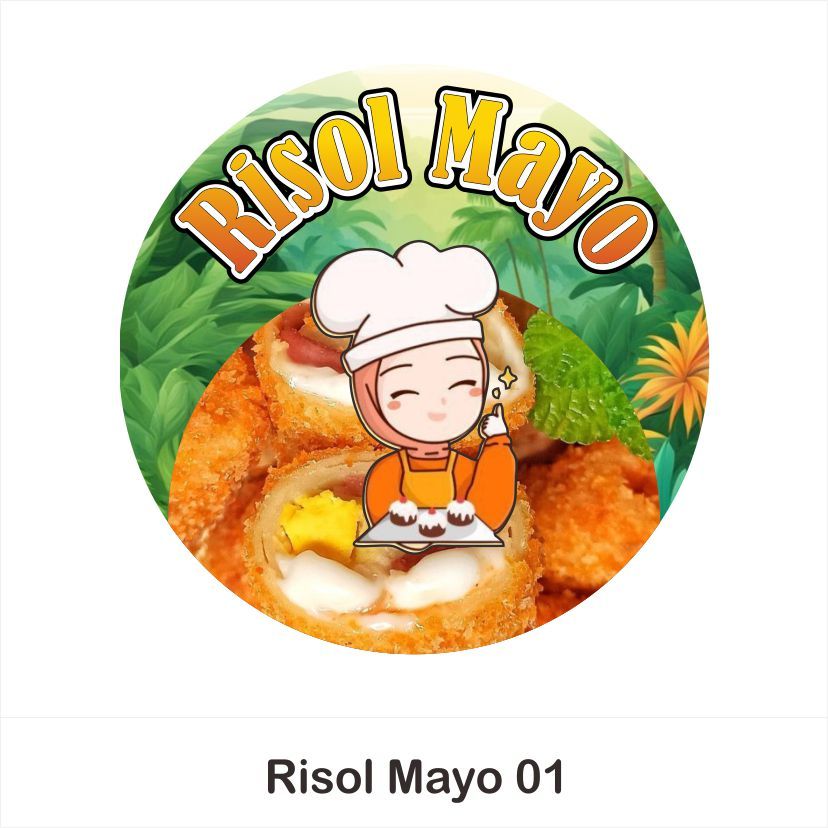 

[COD] 160pcs Stiker Dimsum Stiker Label Produk Dimsum