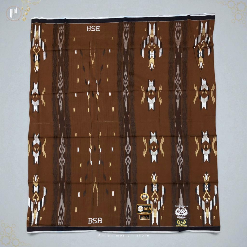 SARUNG TENUN BSA jahit tengah FULL SUTRA