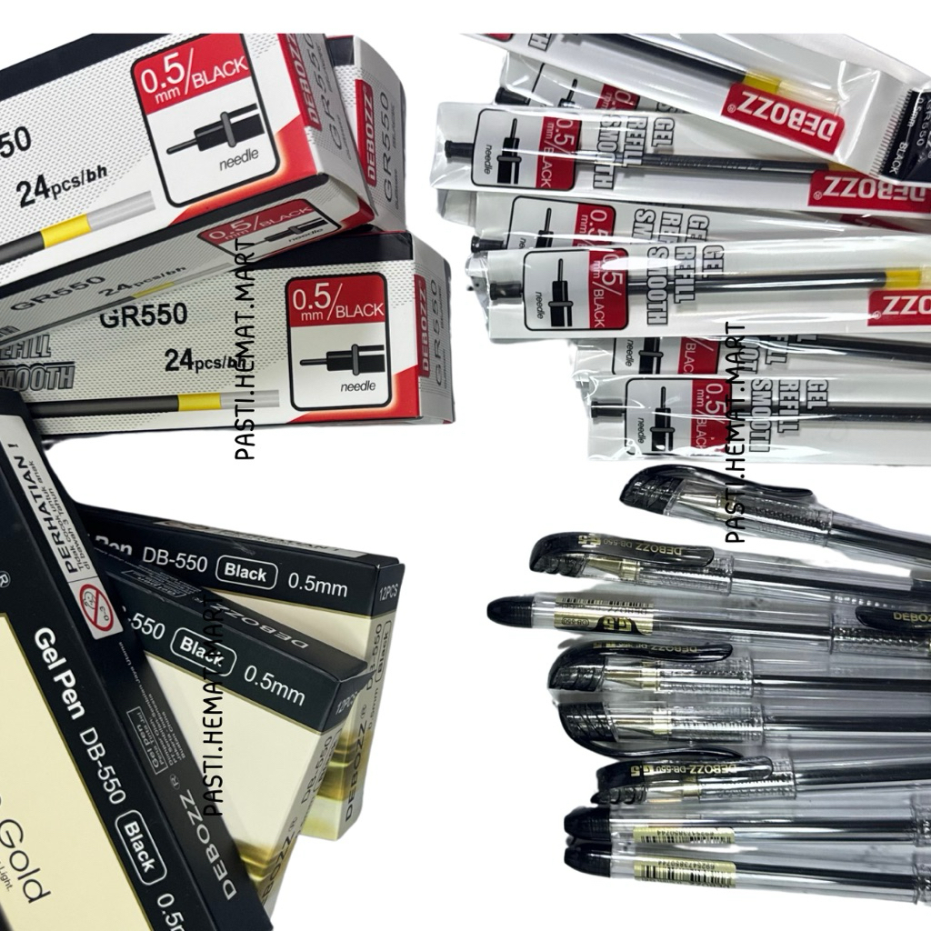 

[BUNDLE] Pulpen Gel Debozz DB550 Dan Tinta Pena GR550 | 3 SET