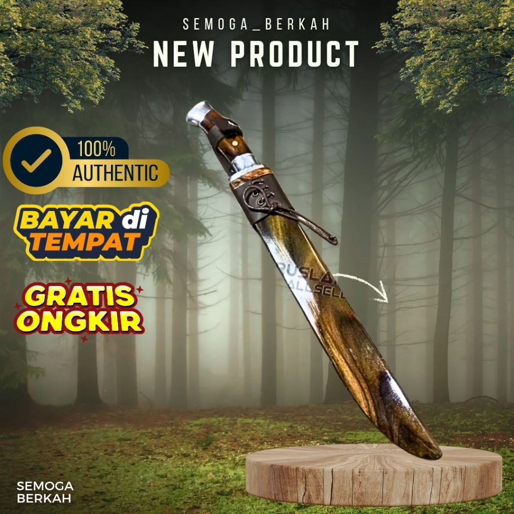 Semoga Berkah| Golok Baja Sembelih Serbaguna Ki Atep Khas cibatu