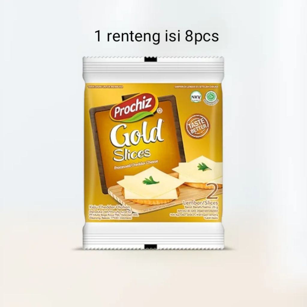 

Keju prochiz 2slice 1 renteng isi 8pcs / keju prochiz sachet murah