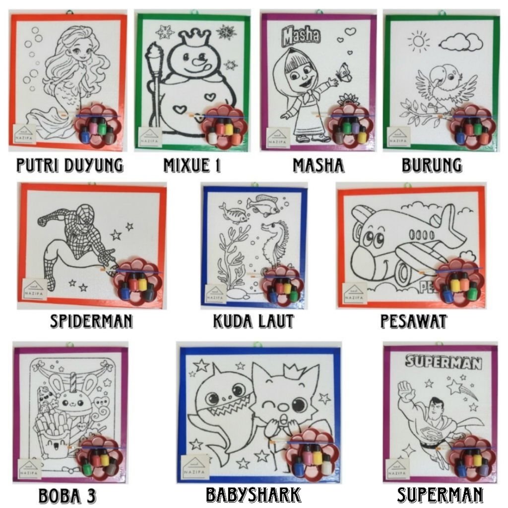 

PAKET GABUS LUKIS | STEROFOAM MEWARNAI #2