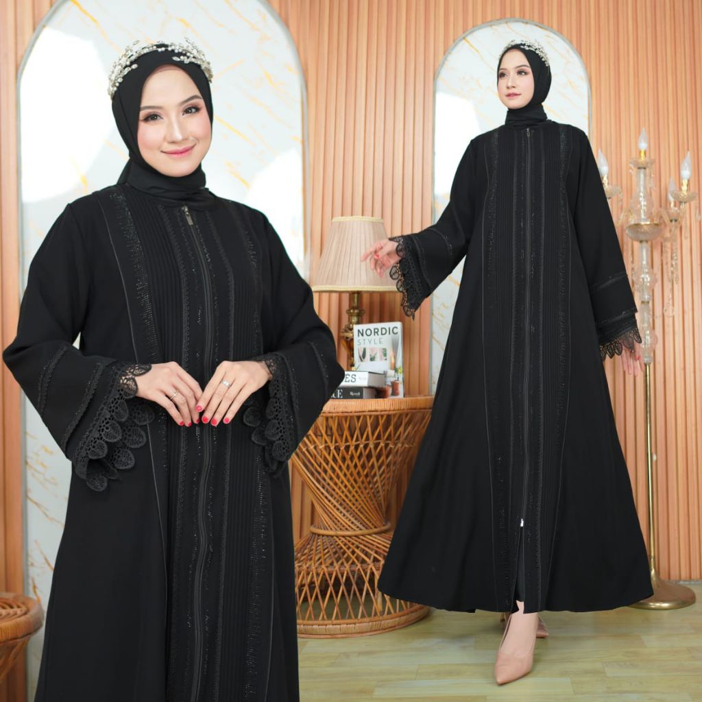 Gamis abaya hitam turky
