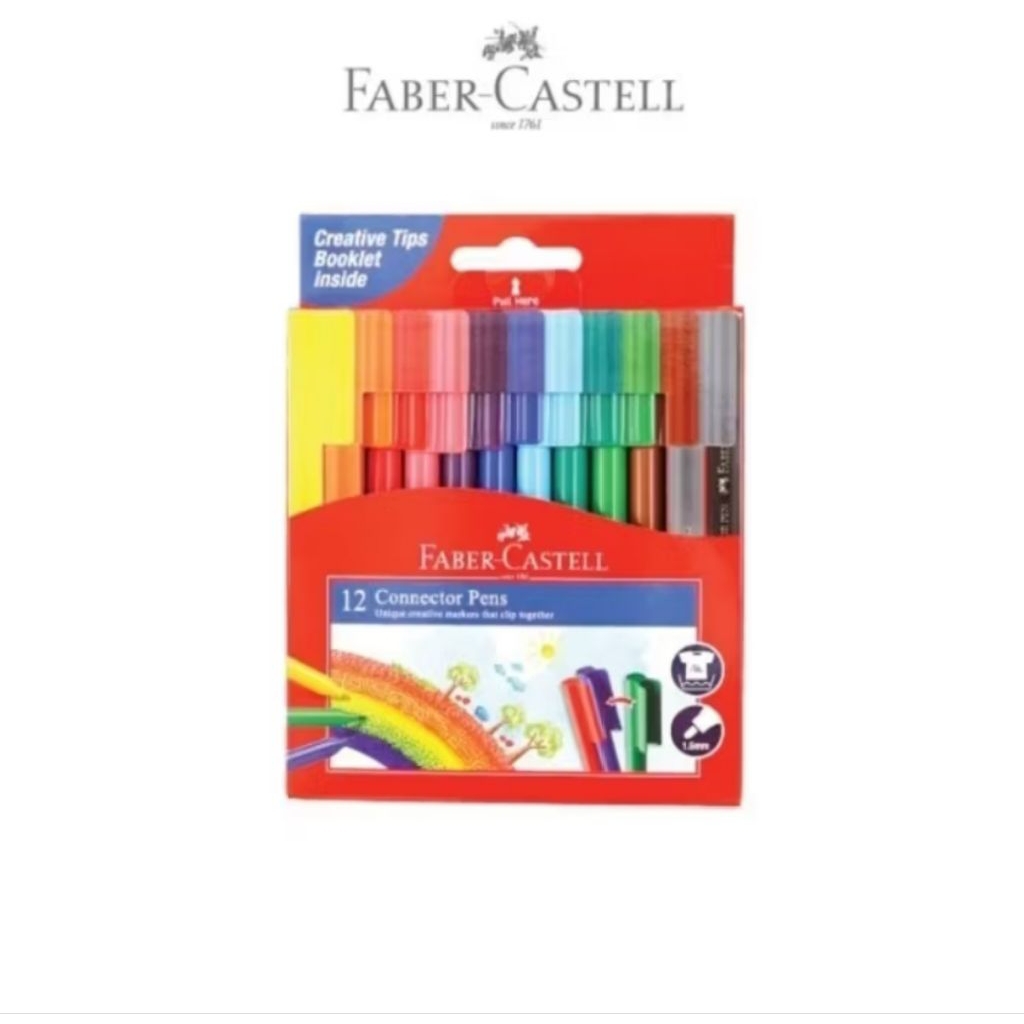 

Spidol/Connector Pen Faber Castell 12 warna ( 1 set )