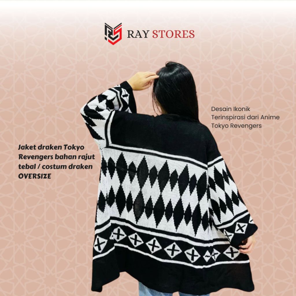 Jubah draken / Jaket draken tokyo revengers / Jubah draken tokyo revengers / Cosplay kimono draken
