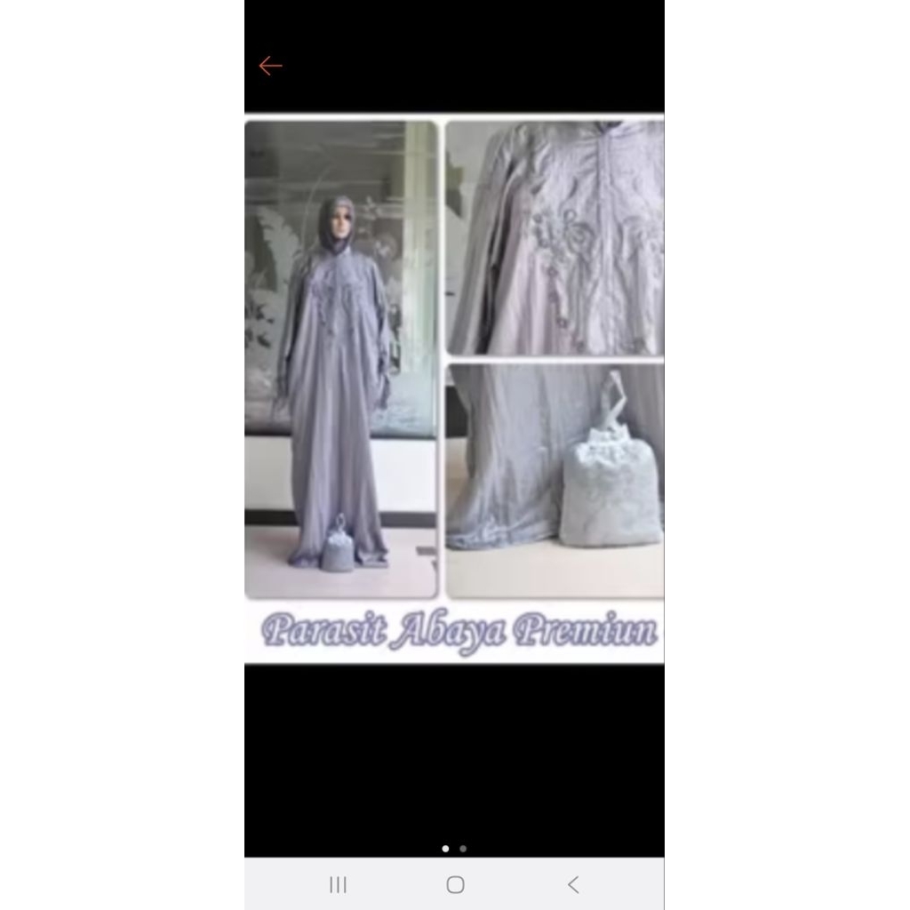 preloved Mukena travel parasut plonco