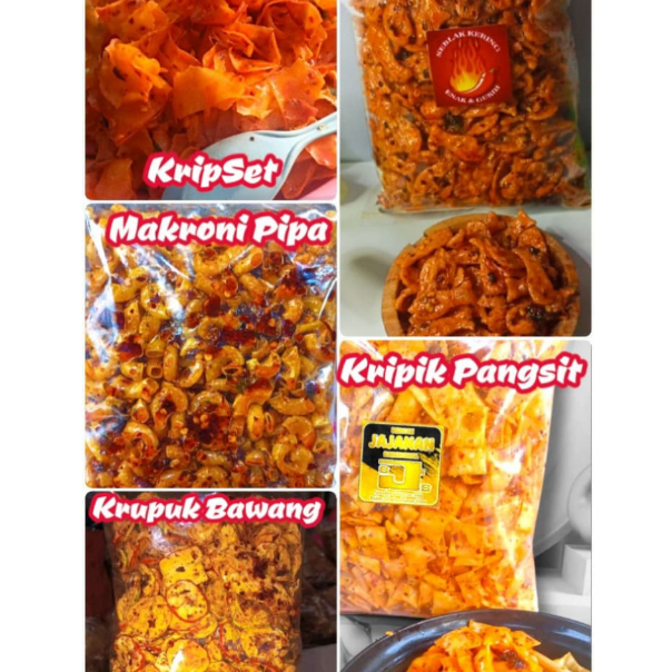 

Paket Terlengkap ( 10 Pak ) Sebring PEDAS Seblak Kering Cikruh Xtra Pedas Cabe Chili Oil Cemilan Snack