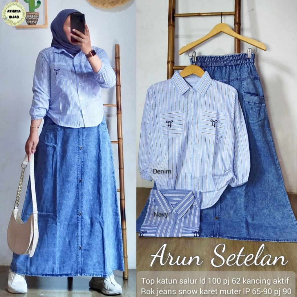 Arum Set Jeans Mix Katun Salur (Athaya)