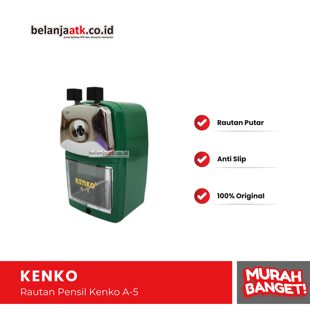

Rautan Pensil Kenko A-5 / Sharpener