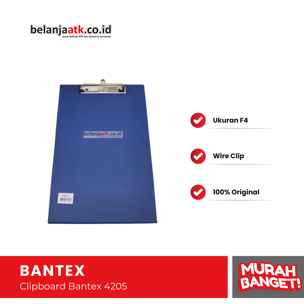 

Clipboard Bantex F4 4205 / Papan Dada Folio