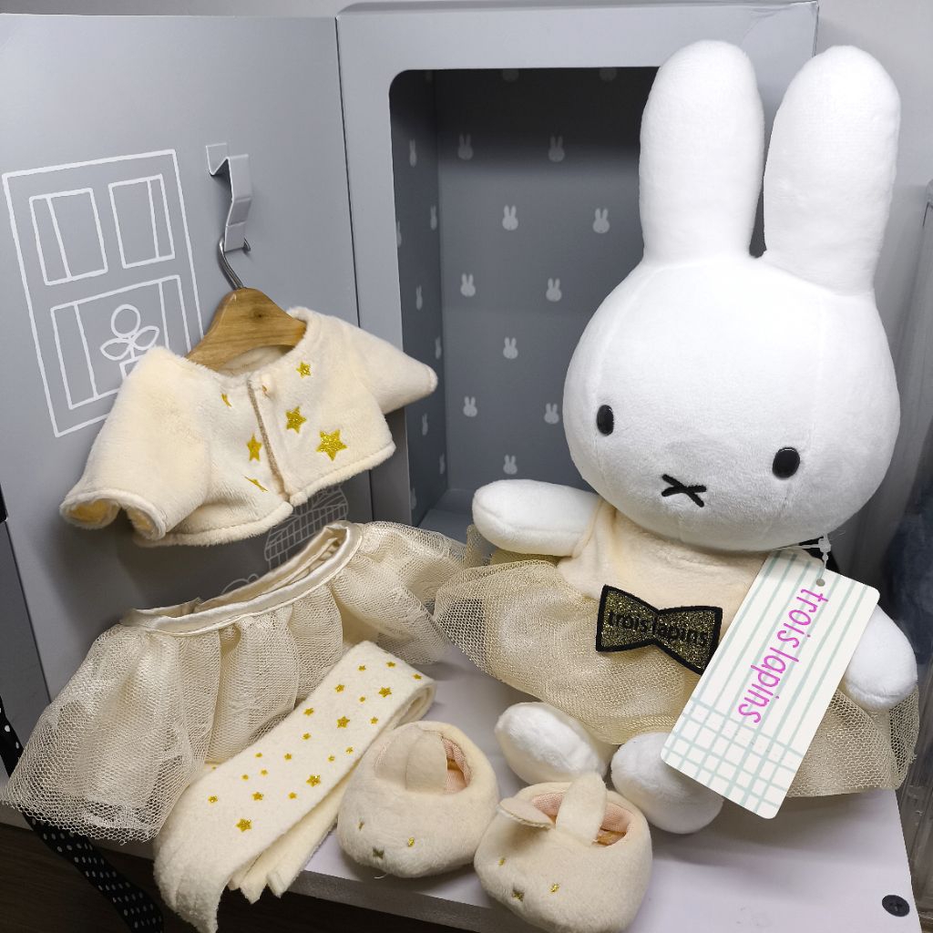 boneka set miffy x trois lapins RARE ITEM / boneka miffy belanda / boneka miffy