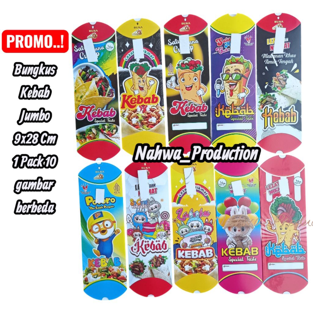 

PROMO Bungkus kebab Ivory Jumbo 9x24 cm / Bungkus kebab kartun / box kebab kartun / bungkus kebab termurah / Kemasan Kebab / Box Kebab / Bungkus Kebab /