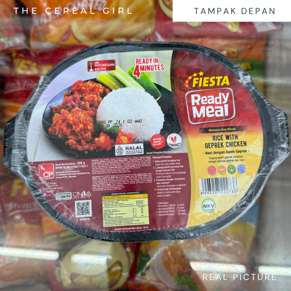 

[KONDISI BARU - 100% ORIGINAL] FIESTA Rice with Geprek Chicken 320gr - Ready Meal - Makanan Siap Masak