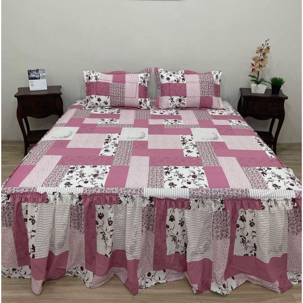 sprei mikro rumbai ukuran 180x200x30 anti geser
