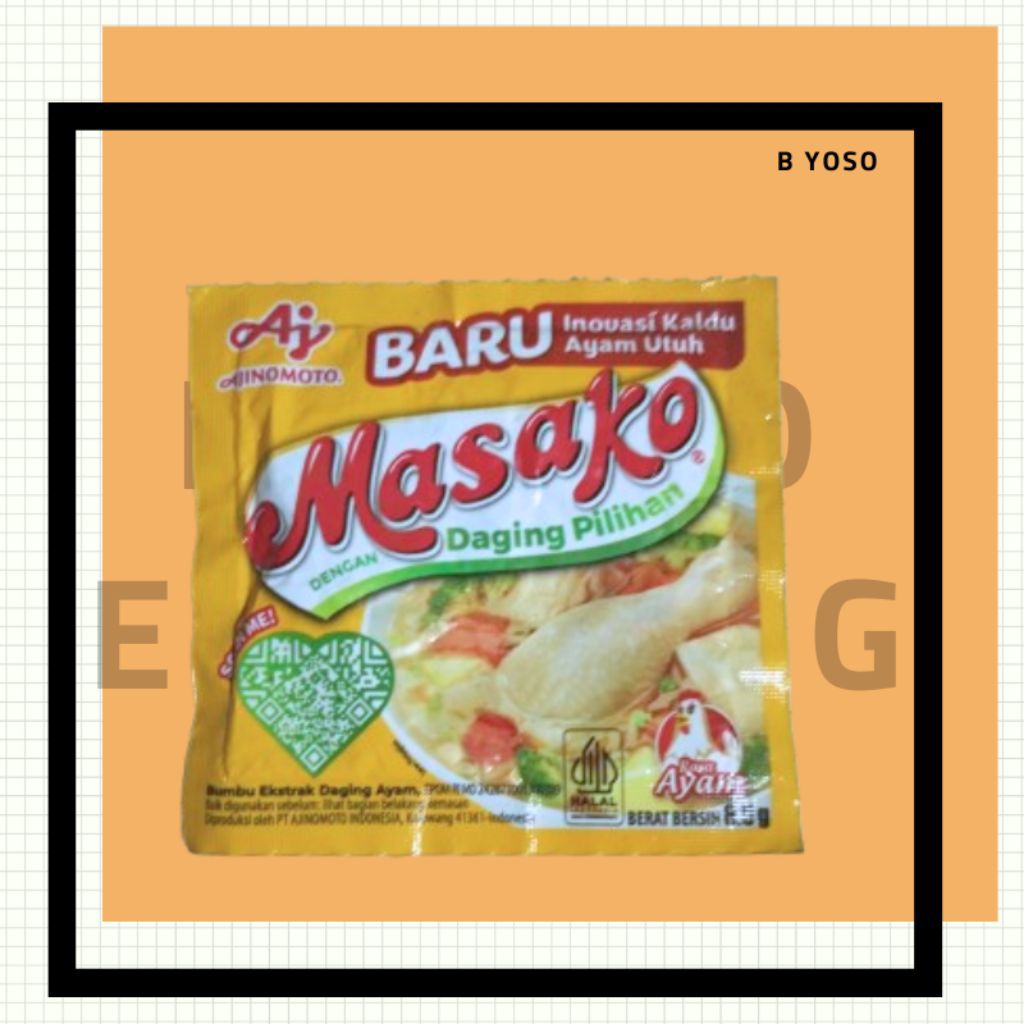 

Masako Sapi dan Ayam per pcs / bumbu kaldu 8,5gr