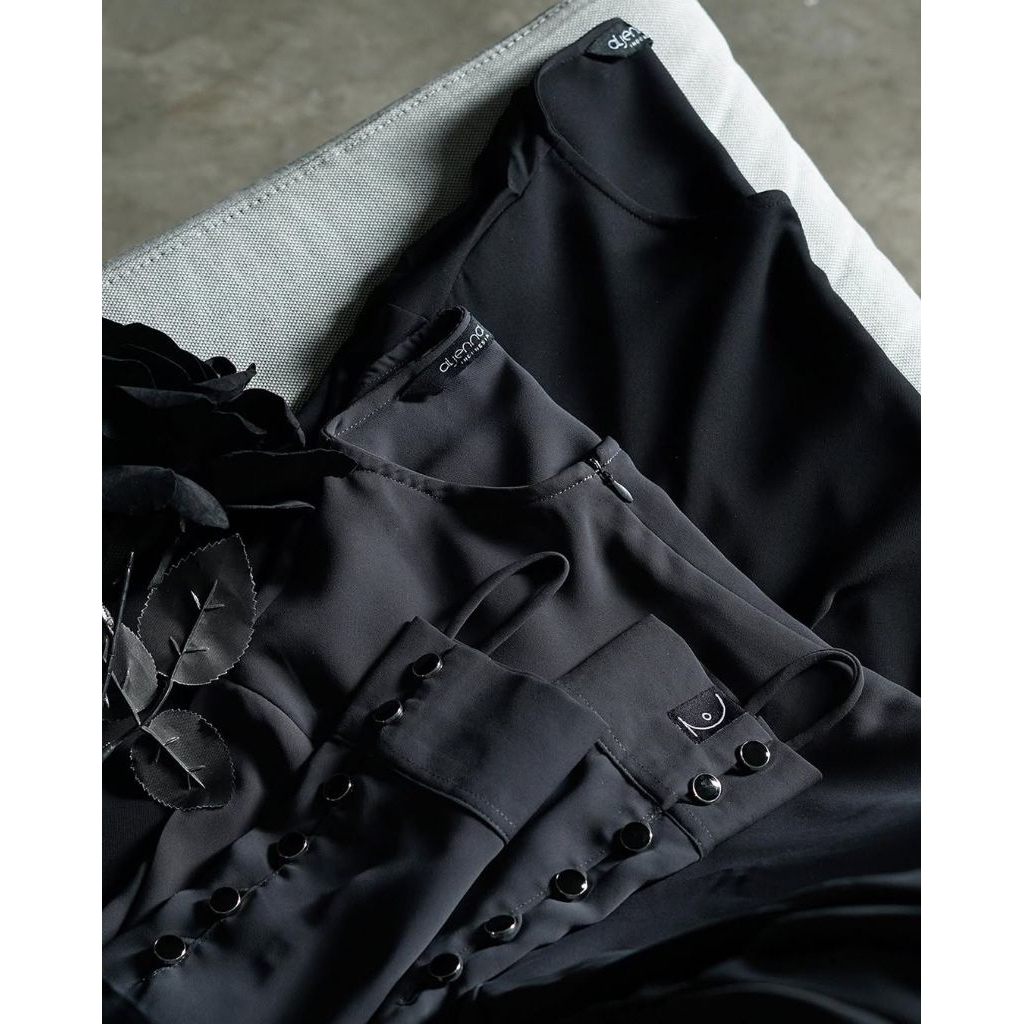 Preloved Saila Dress Aljenna Dark Grey gamis