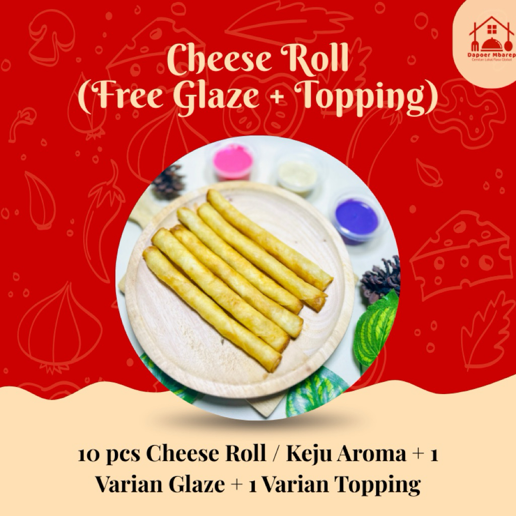 

Keju Aroma || Cheese Roll (FREE GLAZE & TOPPING)