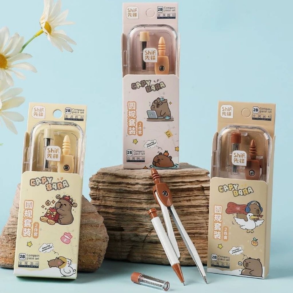 

(PF015) Jangka pensil Mekanik/ jangka box set / jangka kotak anak sekolah / stationary alat sekolah / jangka matematika