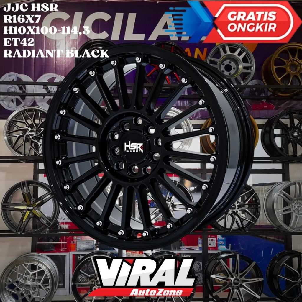 Velg Pelek Mobil Ring 16 R16 HSR JJC Cocok Untuk BRV, LUXIO, APV, XPANDER, SONET