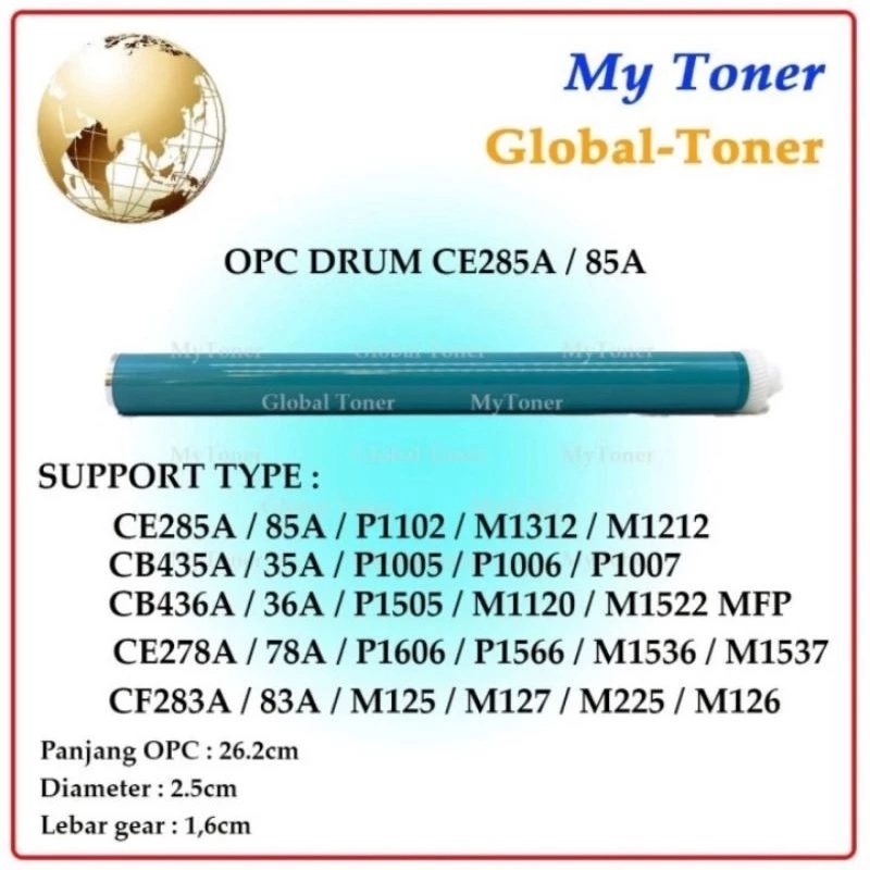 Opc Drum 85a 35a 36a 78a 83a 79a P1102 P1006 P1505 M125 M1132 P1005 lbp6030 lbp6000 325 326 Xtradura