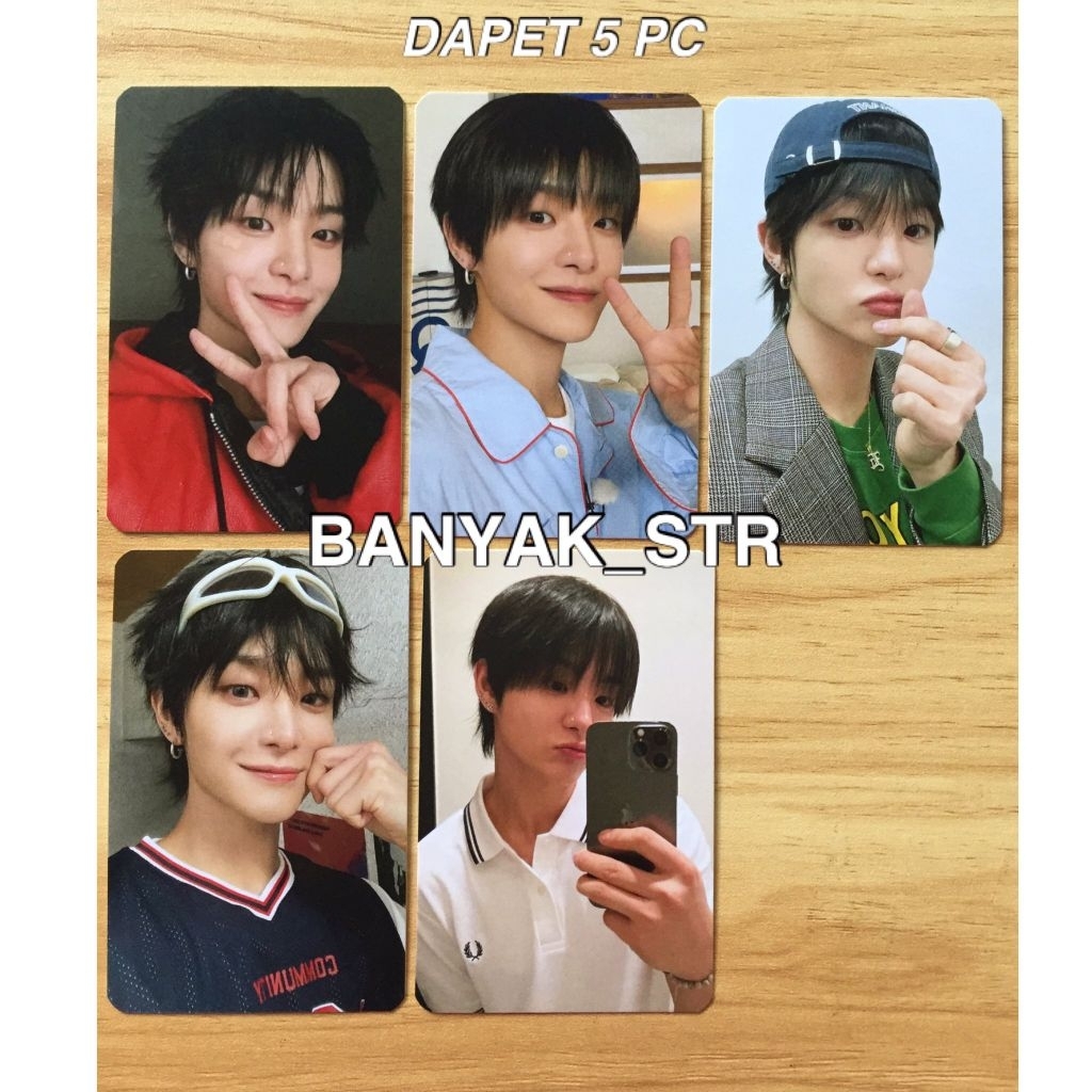 [READY STOCK] 5 PHOTOCARD PARK JIHOON TREASURE SELCA UNOFFICIAL / 5 PC JIHOON TREASURE SELCA UNOFFIC