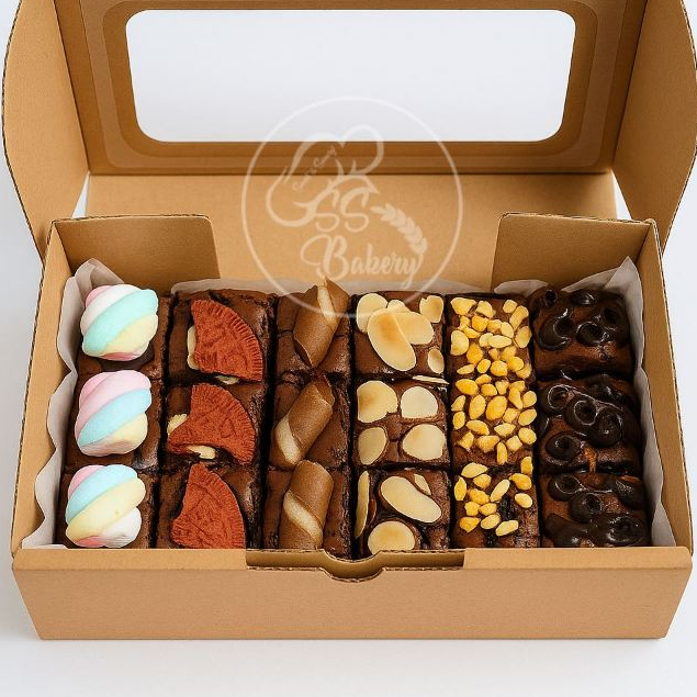 

BROWNIES COKLAT FUDGY PANGGANG PREMIUM 18 POTONG | COKLAT HAMPERS ULANG TAHUN / NATAL | HADIAH KADO