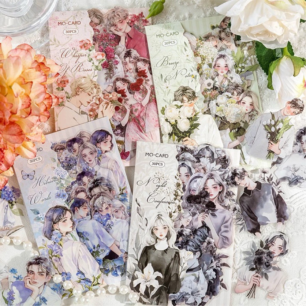 

{ SAMPLE } MO-CARD BOYS & GIRLS FLOWER STICKER SET