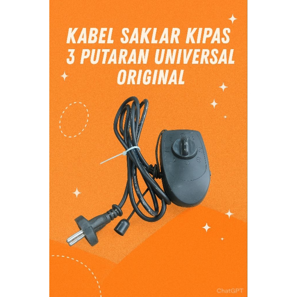 kabel saklar kipas 3 putaran universal original