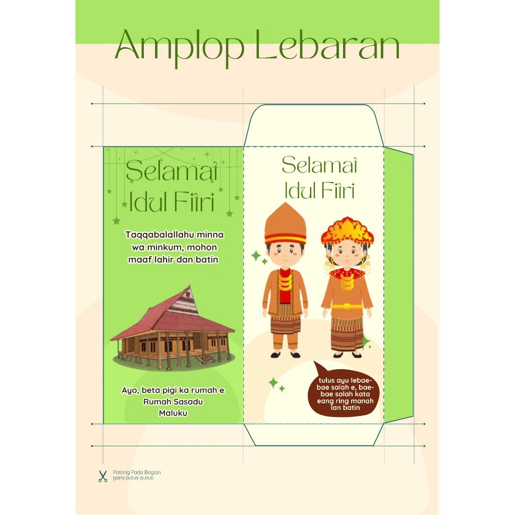 

(MALUKU) AMPLOP LEBARAN SERI ADAT (ISI 100)
