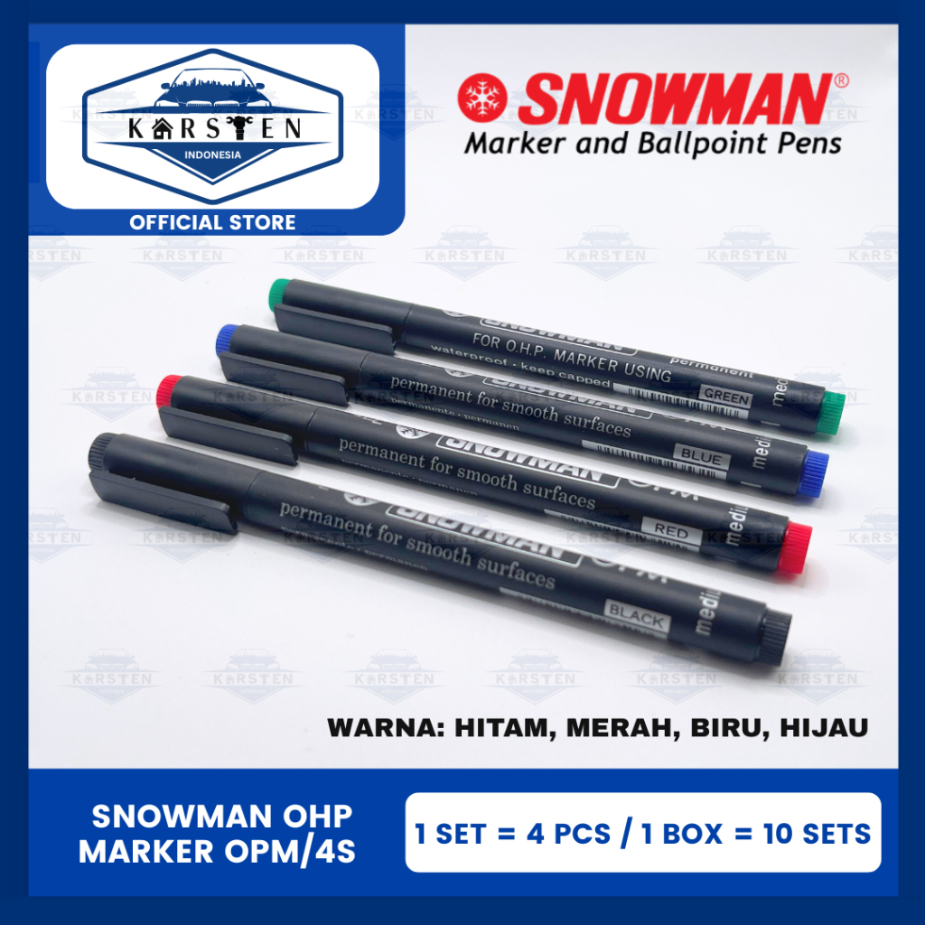 

Marker | Spidol Snowman OHP OPM/4S