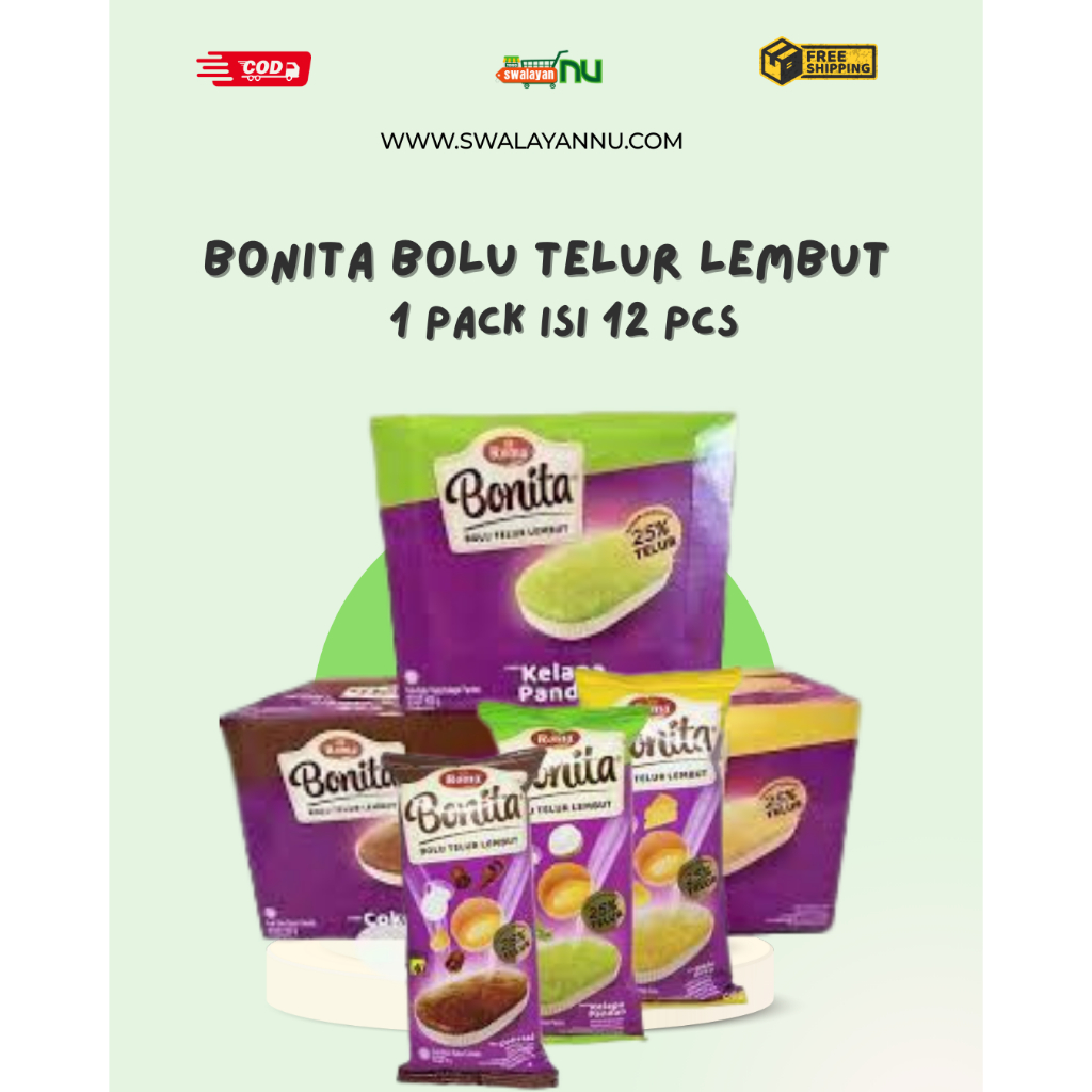 

ROMA BONITA roti bolu telur ( 1pack isi 12ocs )