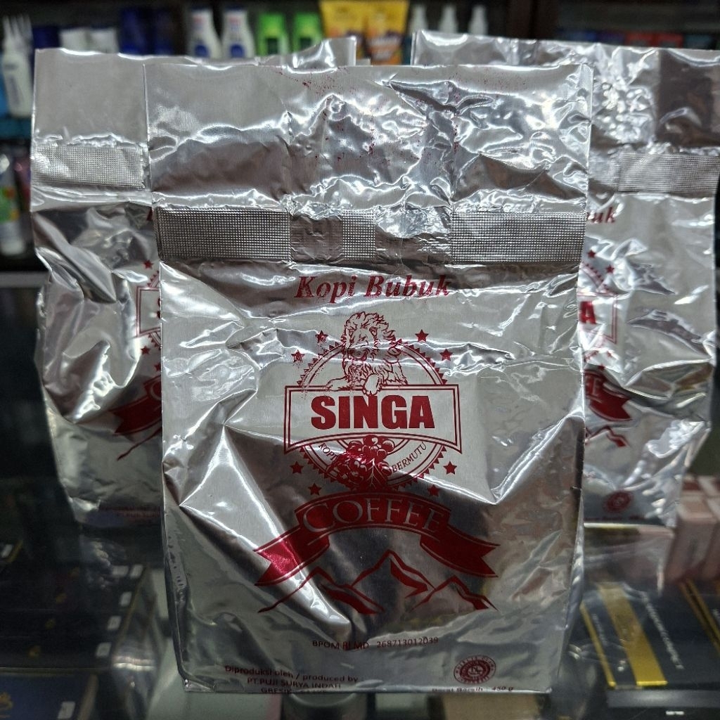 

Kopi Bubuk Singa Silver 450g