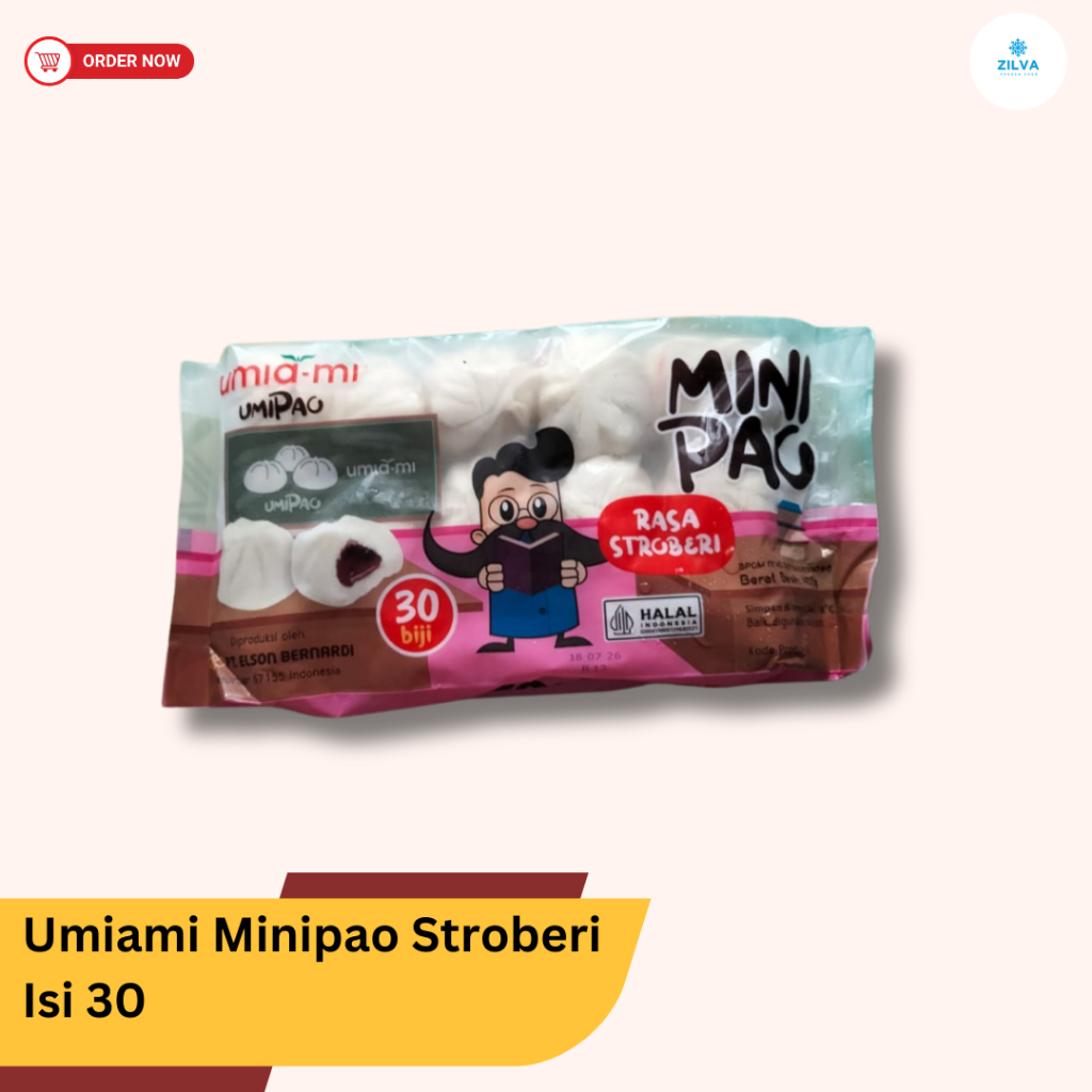 

UMIA-MI Mini Pao Strawberry Isi 30 / Minipao Stroberi