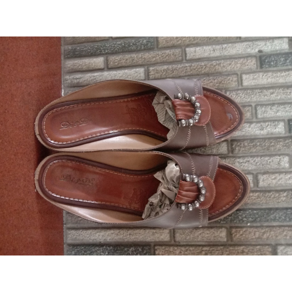 preloved | heels coklat