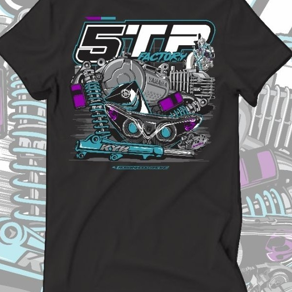 Kaos 5TP Gank Jupiter Z Kaos 5TP Yamaha 5TP Factory