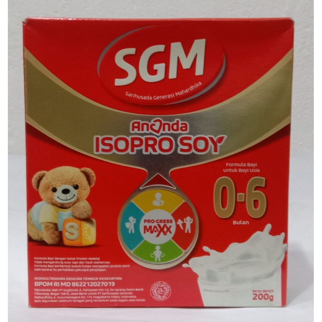 SGM ISO pro soya 0-6 bulan 200 gr