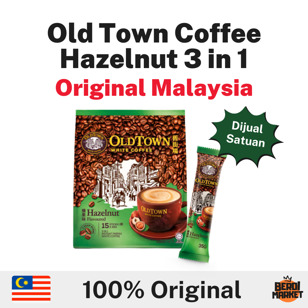 

Old Town Coffee 3 in 1 Rasa Hazelnut Original Malaysia (DIJUAL SATUAN)