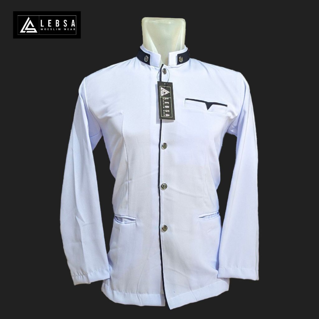 jasko putih lis hitam polos