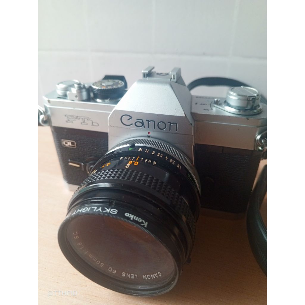 Kamera Analog Camera Vintage Canon FTb QL Second Original Fd 50mm f 1.8