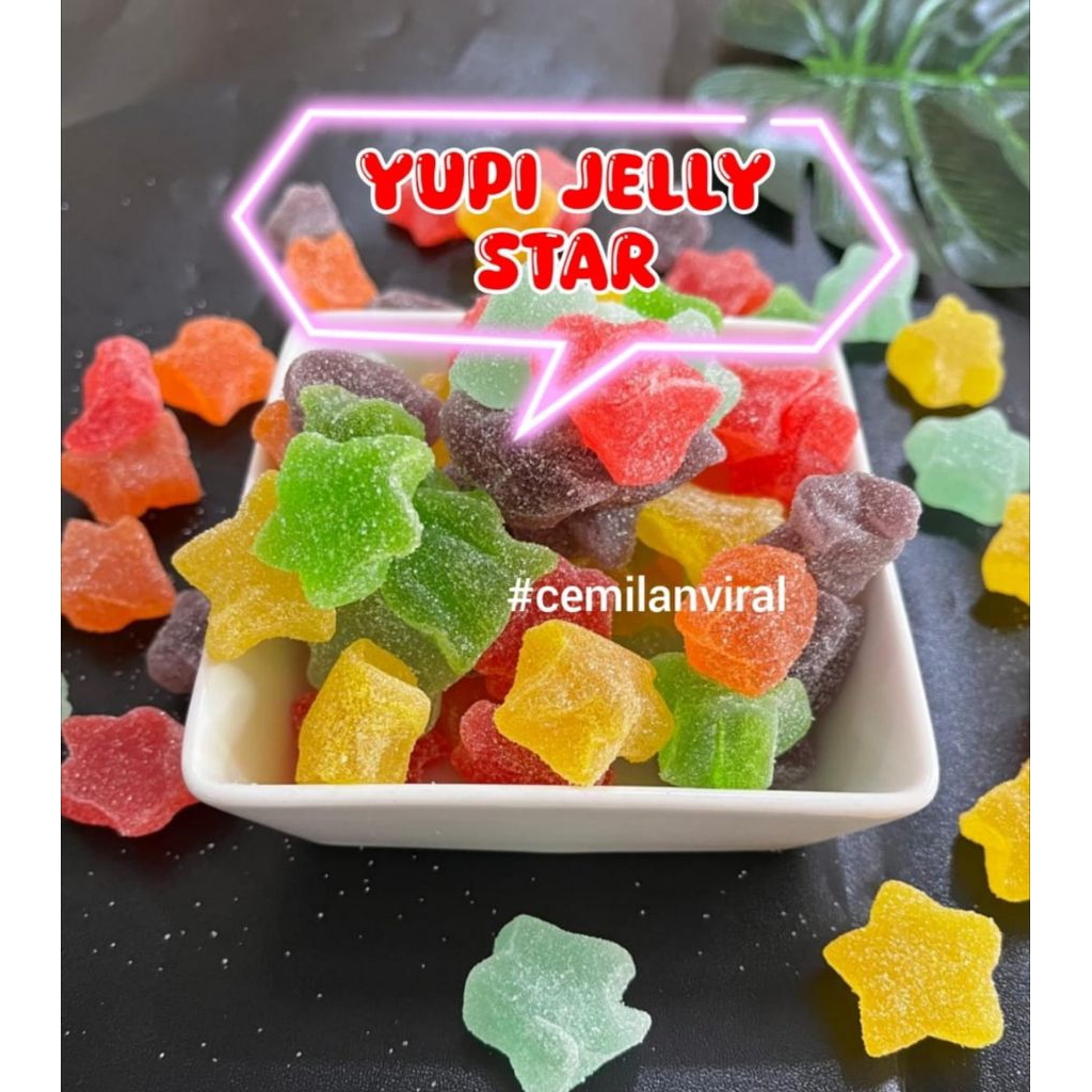 

Cemilan Viral Yupi Jelly Star Jeli Jely Manis Lembut Permen Candy Snack Food